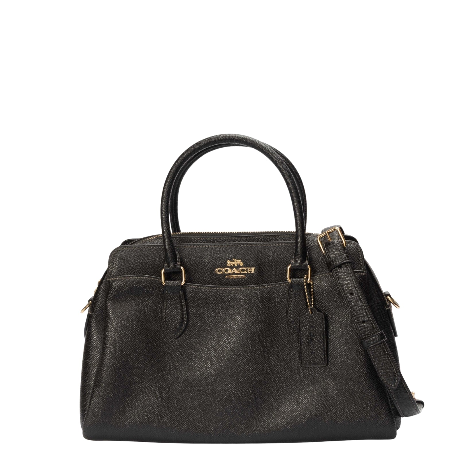 Coach Black Darcie Carryall Convertible Satchel