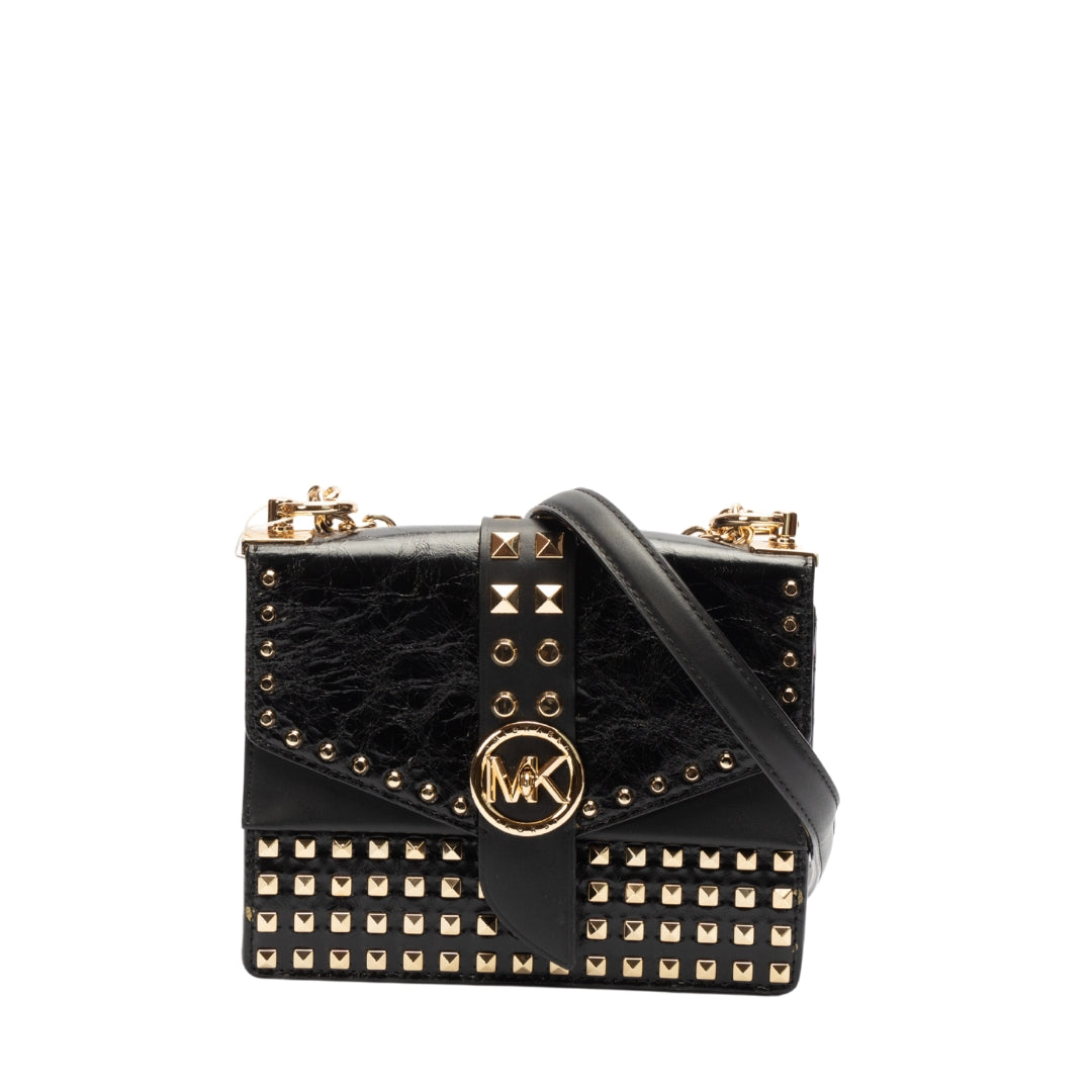 Michael Kors Greenwich Studded Leather Crossbody