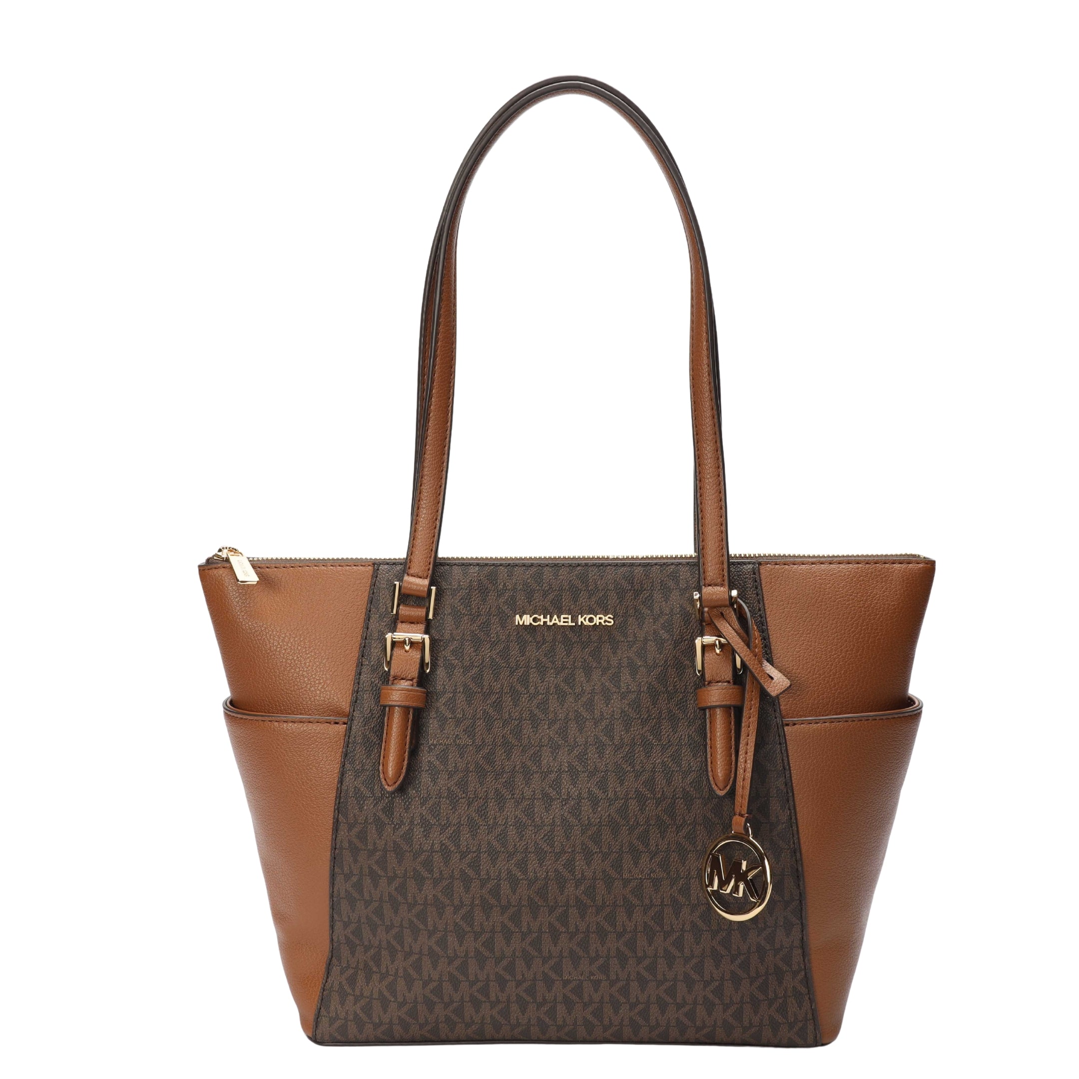Michael Kors Charlotte Logo Brown Tote