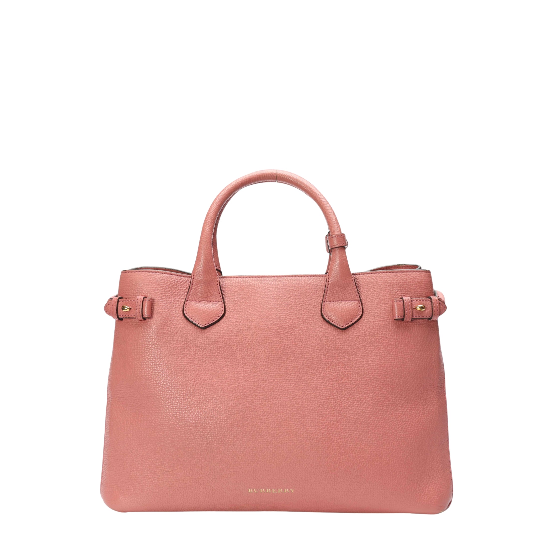 Burberry Pink Banner Large Satchel