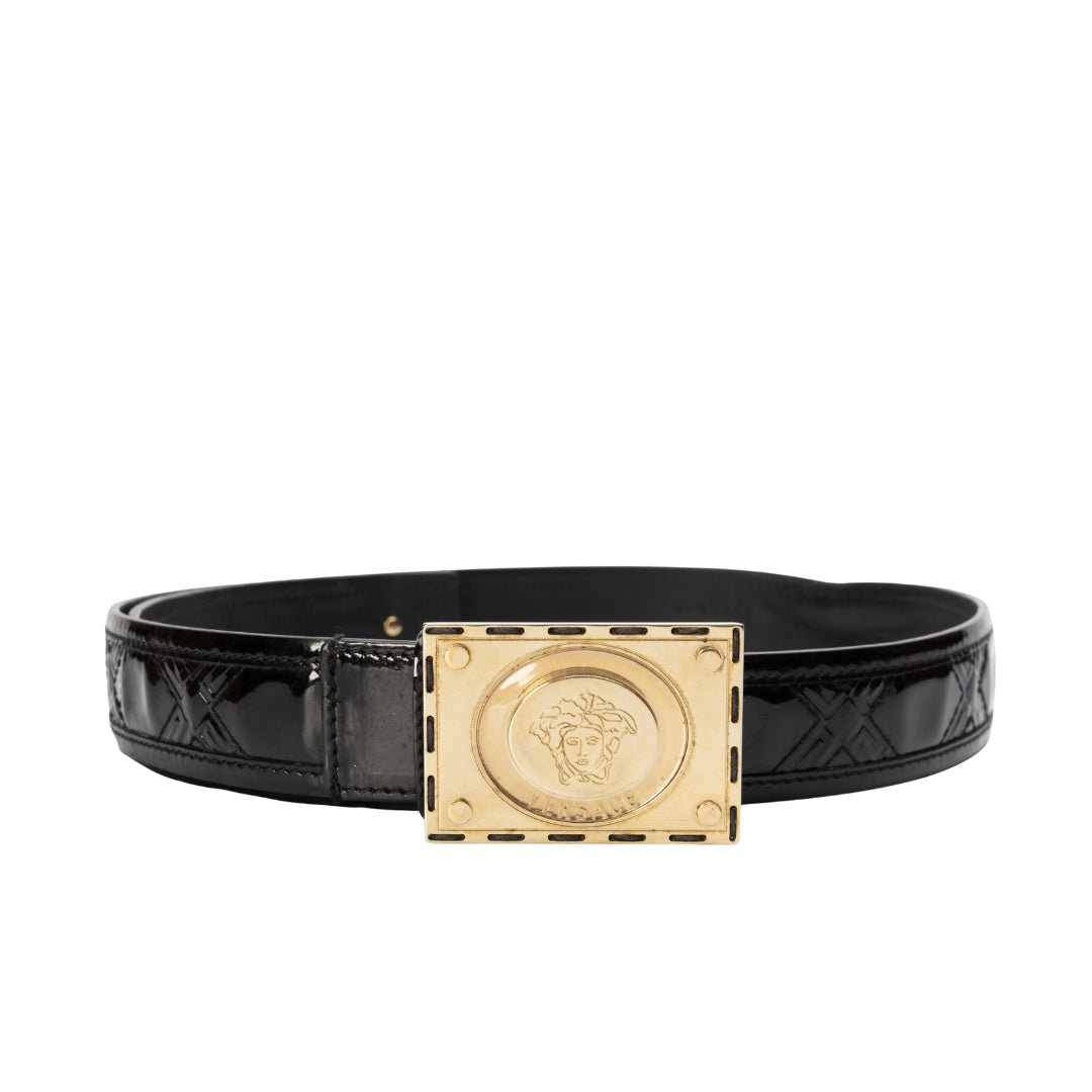 Versace La Medusa Leather Belt