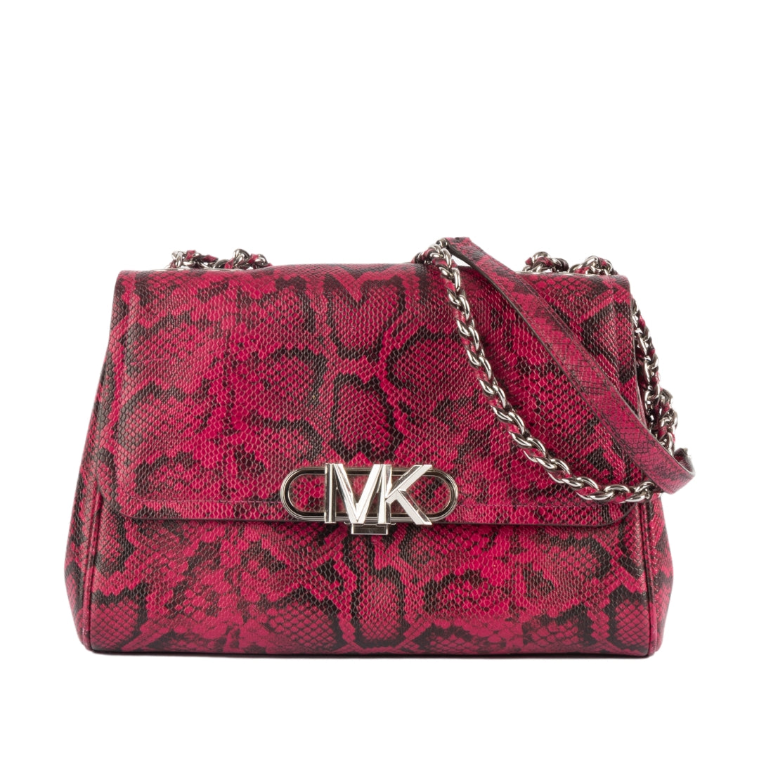 Michael Kors Parker Snake Embossed Leather Shoulder Bag