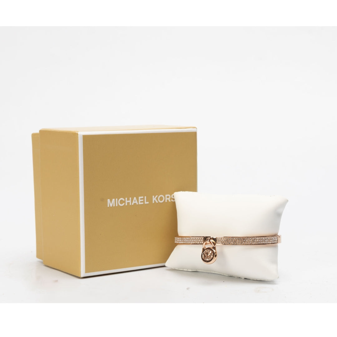 Michael Kors Pave Lock Logo Bangle