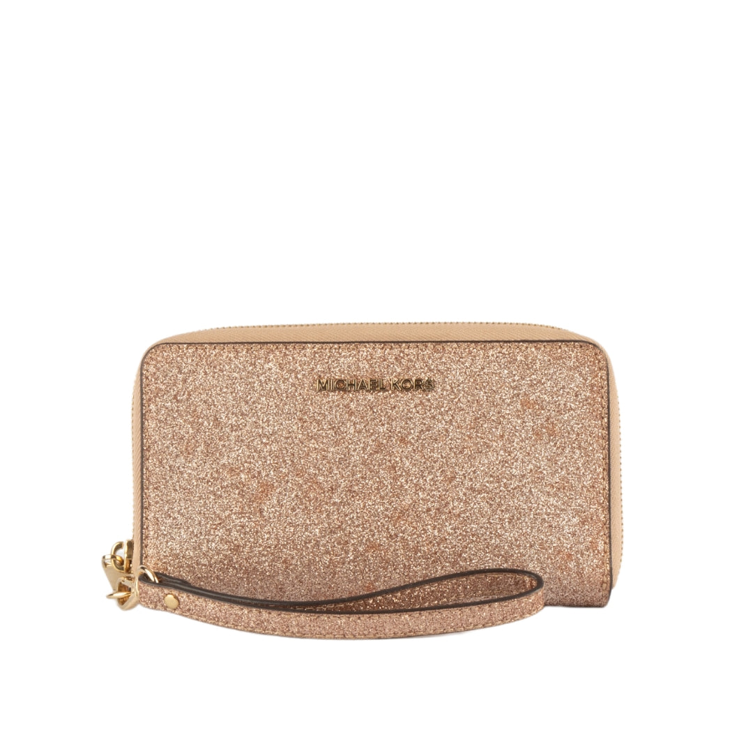 Michael Kors Rose Gold Glitter Wallet