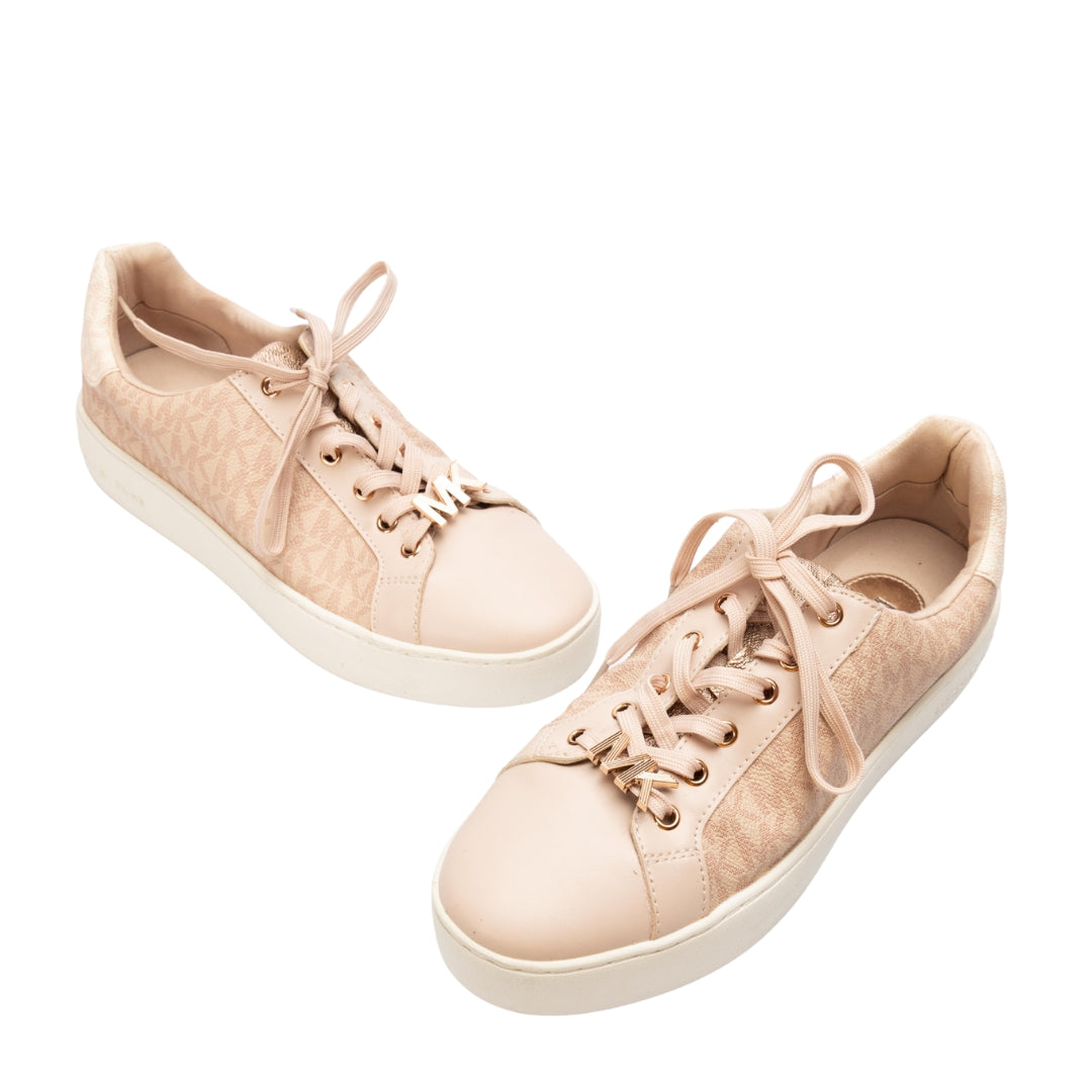 Michael Kors Pink Poppy Block Logo Sneakers