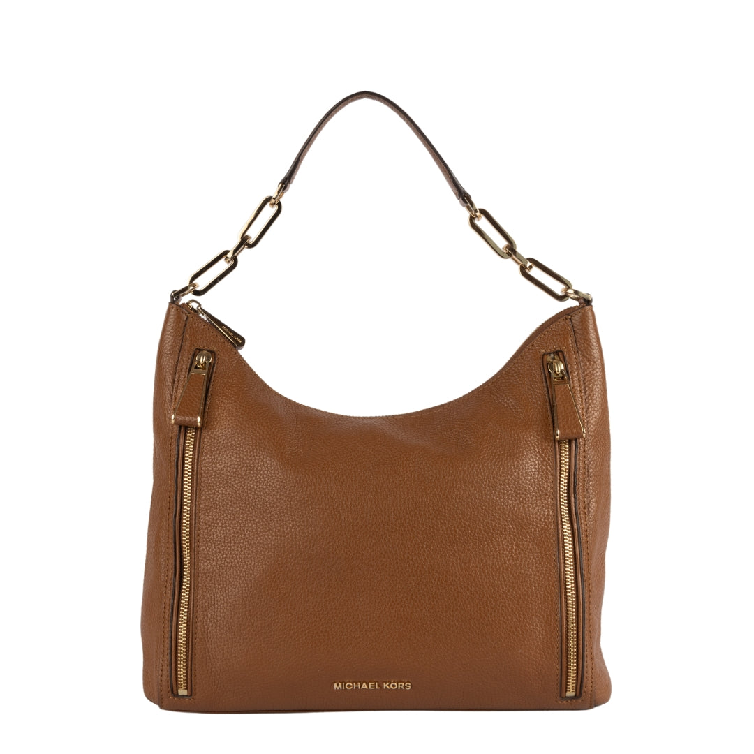 Michael Kors Brown Leather Matilda Hobo Bag