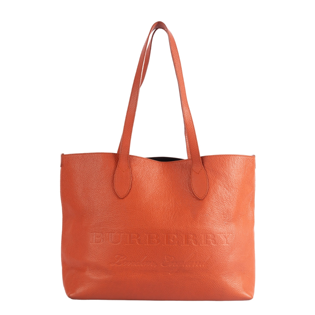 Burberry Remington Embossed Leather Tote