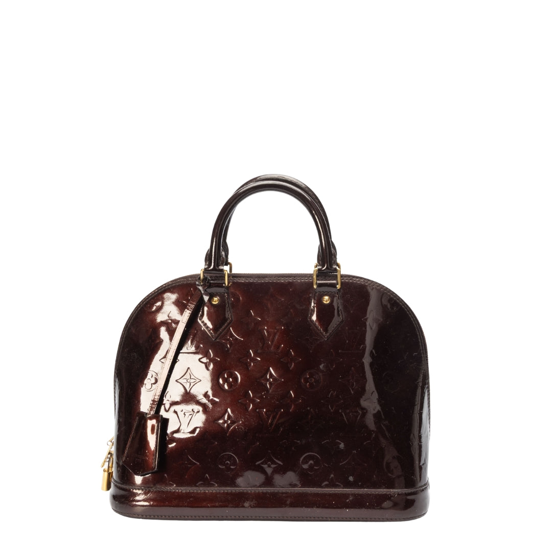 Louis Vuitton Amarante Vernis Alma GM Bag