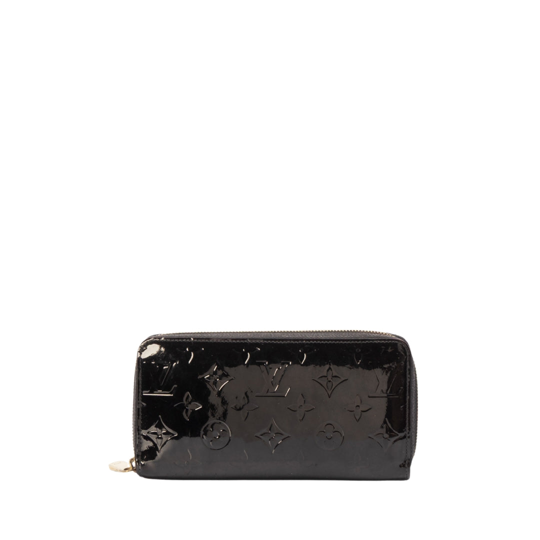 Louis Vuitton Burgundy Monogram Vernis Zippy Wallet