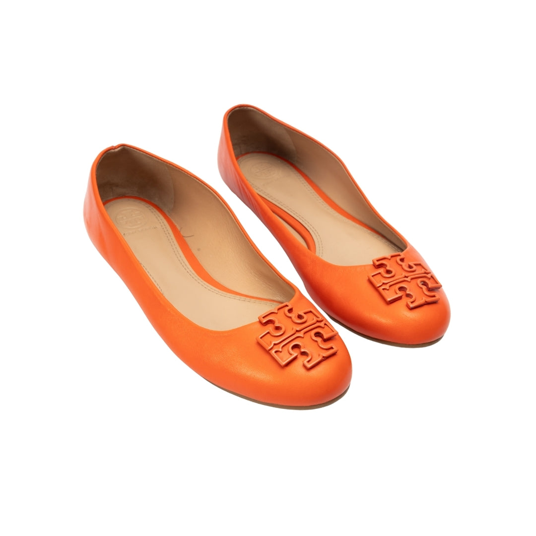 Tory Burch Ines Leather Ballet Flats