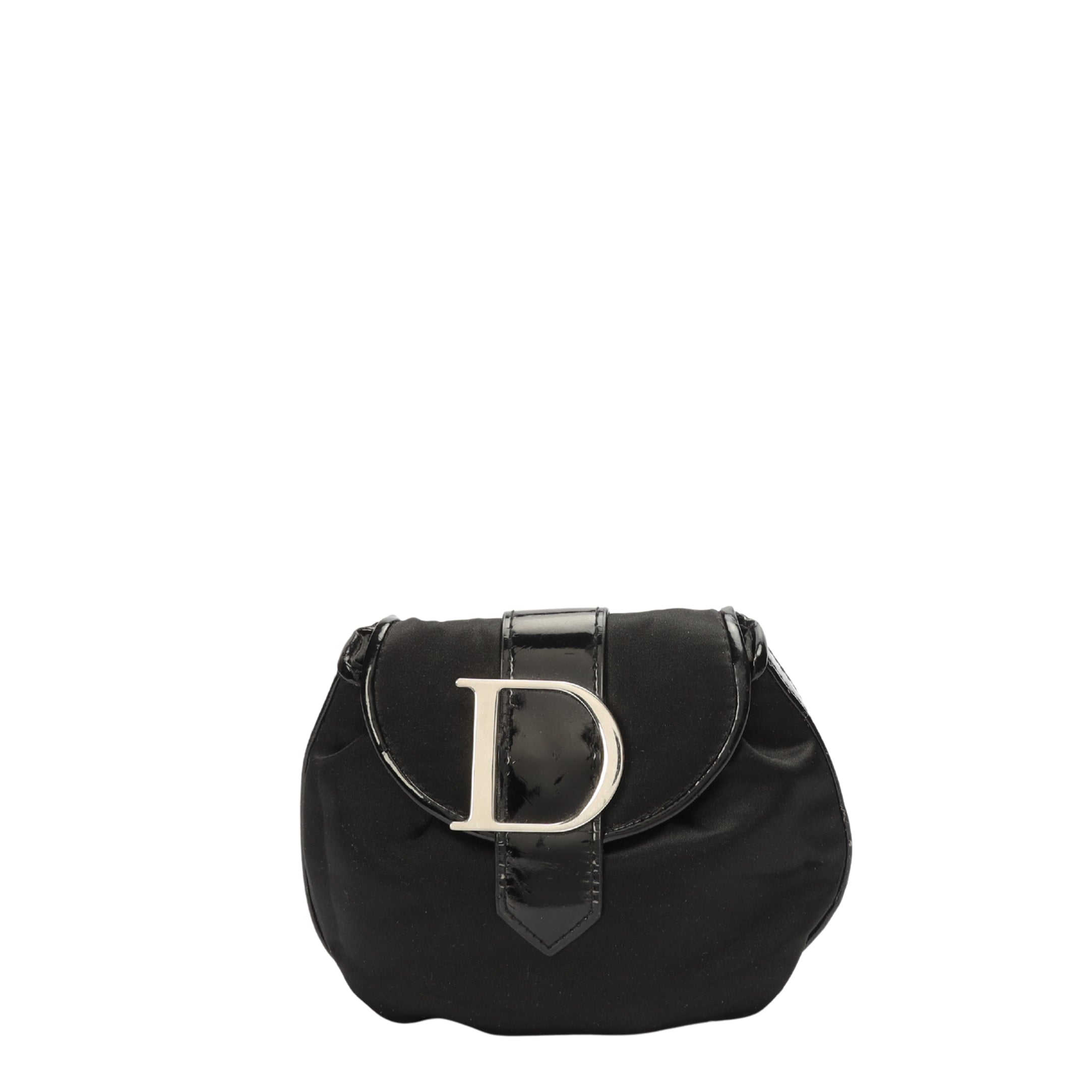 Dior Black D Flap Pouch