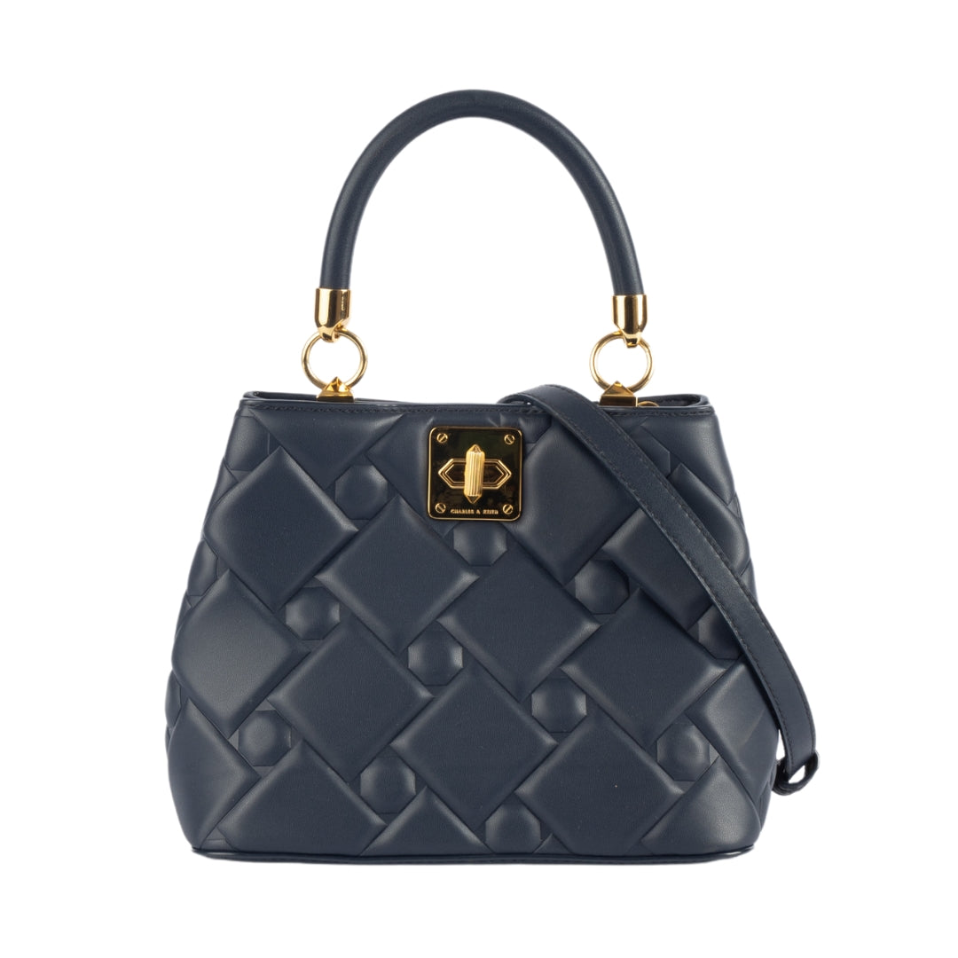 Charles & Keith Tillie Quilted Top Handle Bag