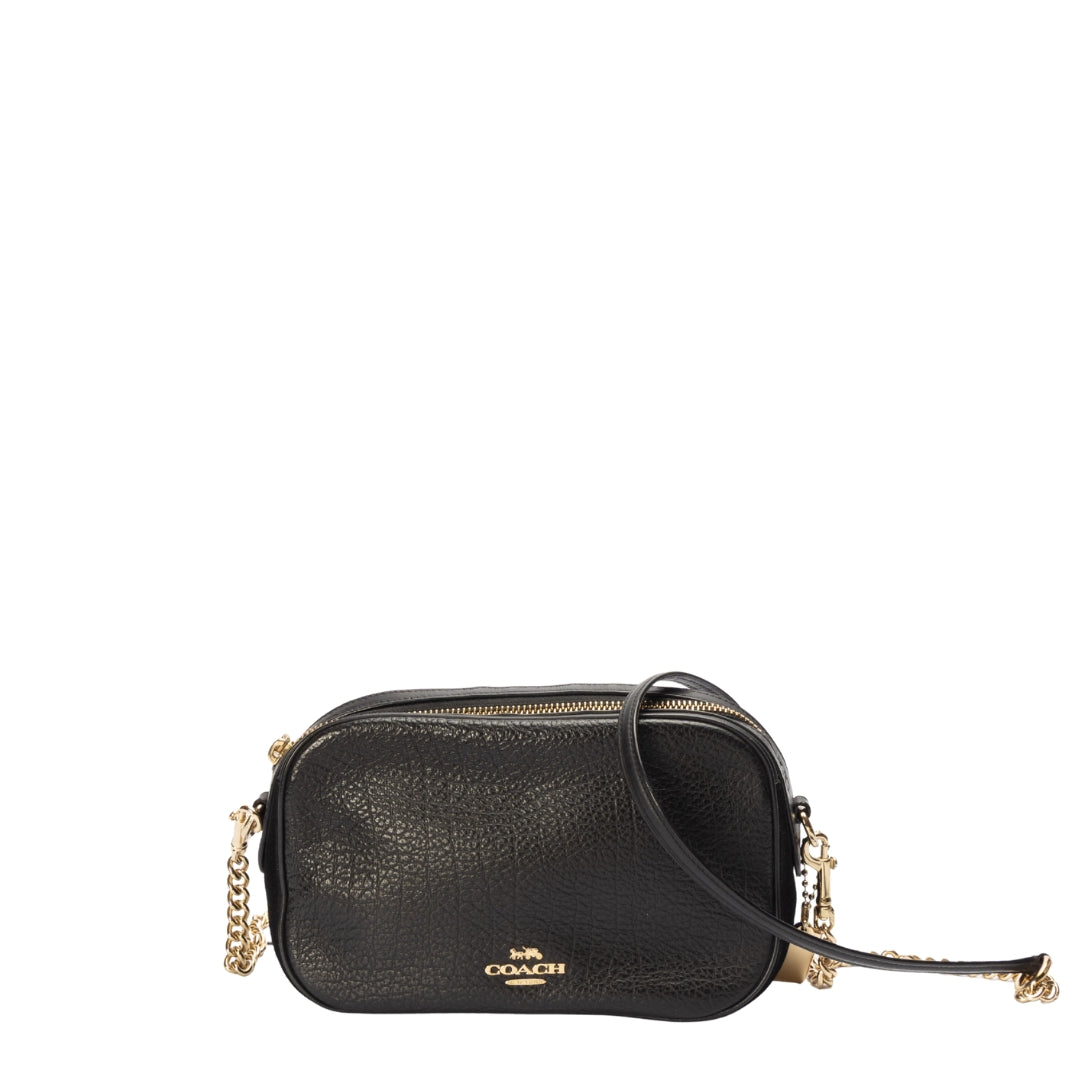 Coach Black Isla Chain Crossbody Bag