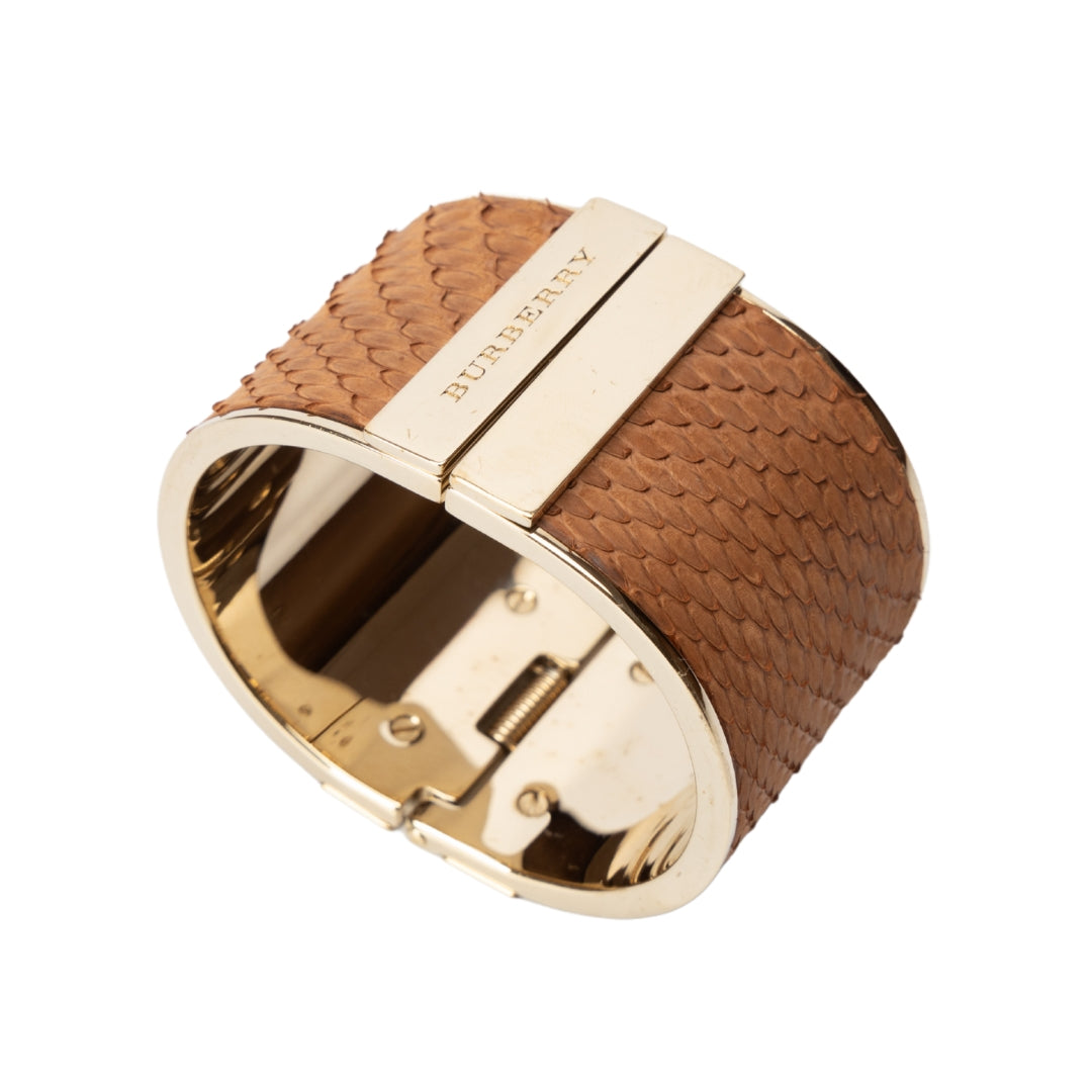 Burberry Python Cuff Bracelet