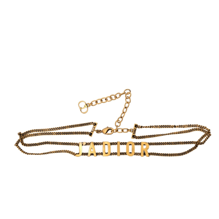 Christian Dior Gold J'Adior Choker