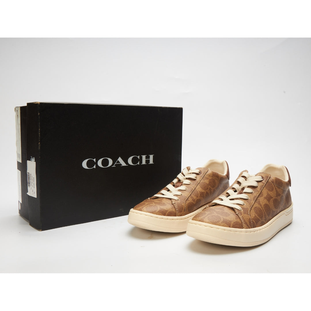 Coach High Line Sneaker In Signature Canvas
