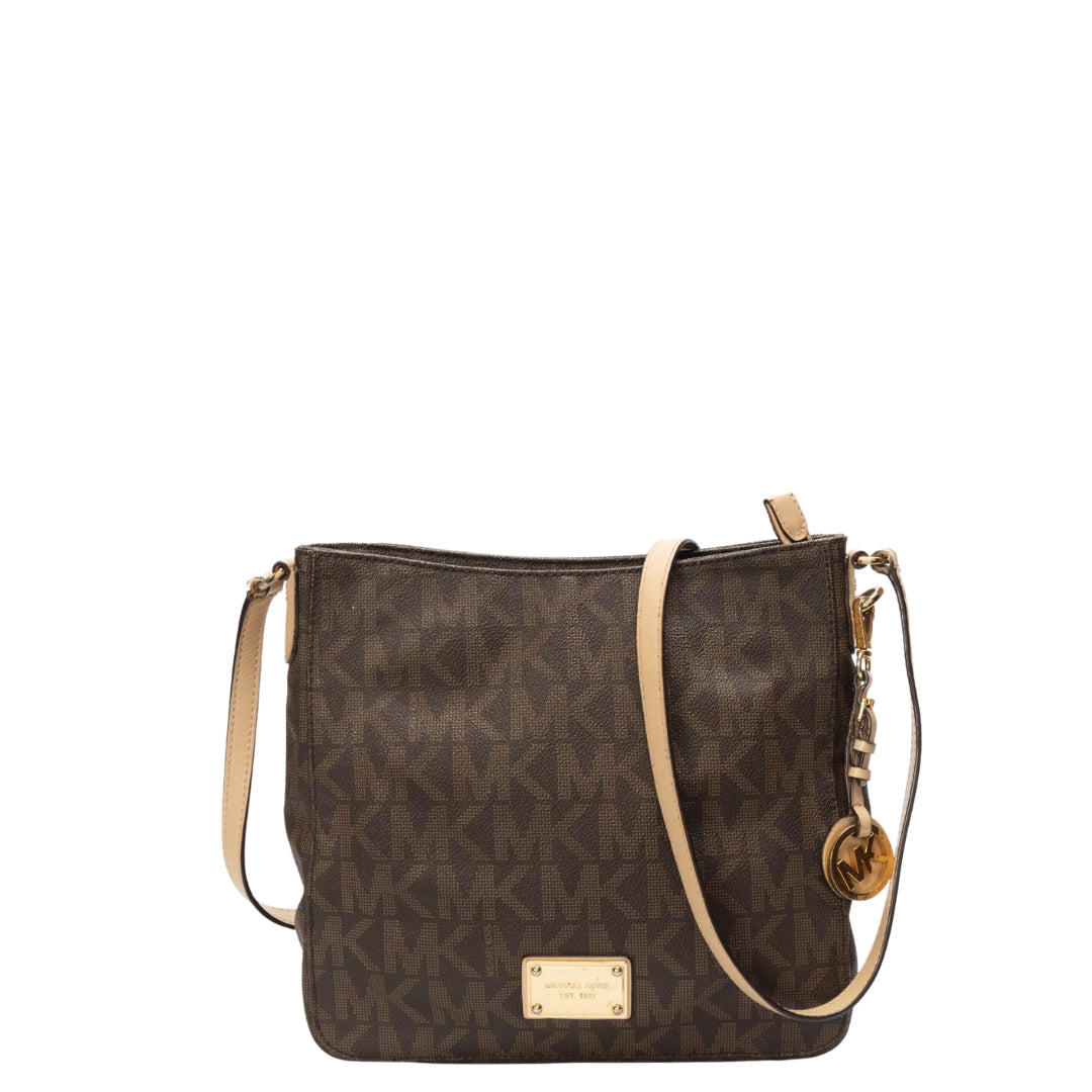 Michael Kors Jet Set Travel Brown Messenger Bag