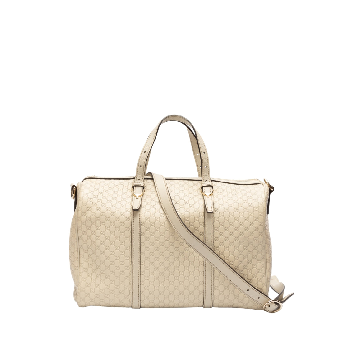 Gucci Micro GG Monogram Medium Leather Joy Boston Bag