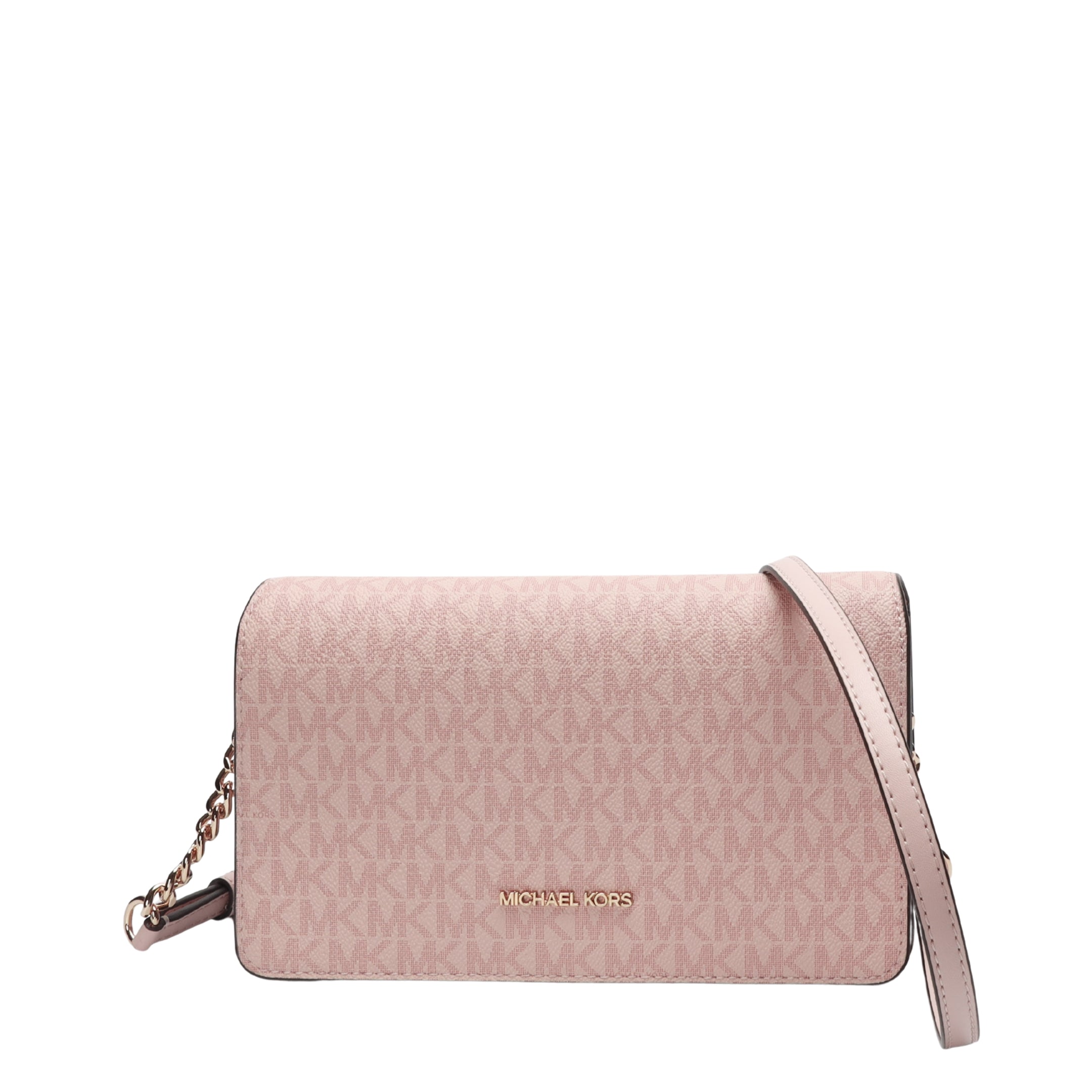 Michael Kors Jet Set Pink Logo Crossbody Bag