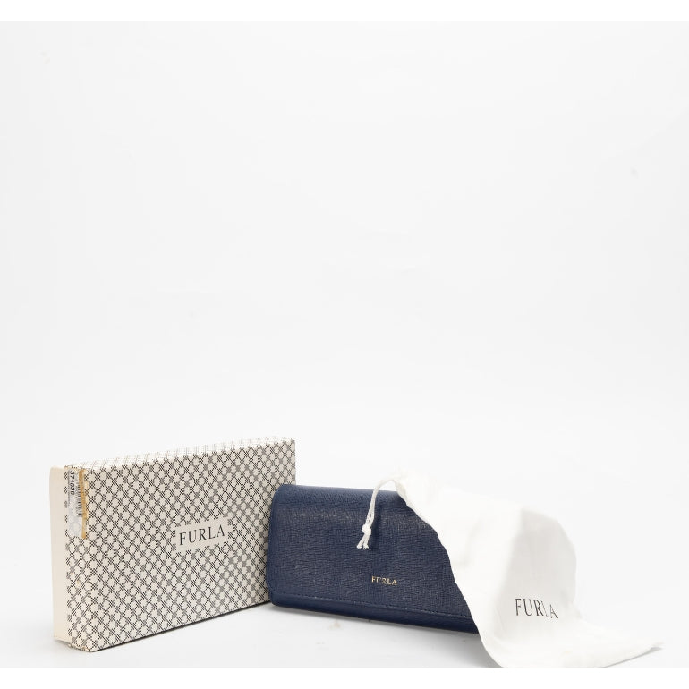 Furla Blue Babylon Bifold Wallet