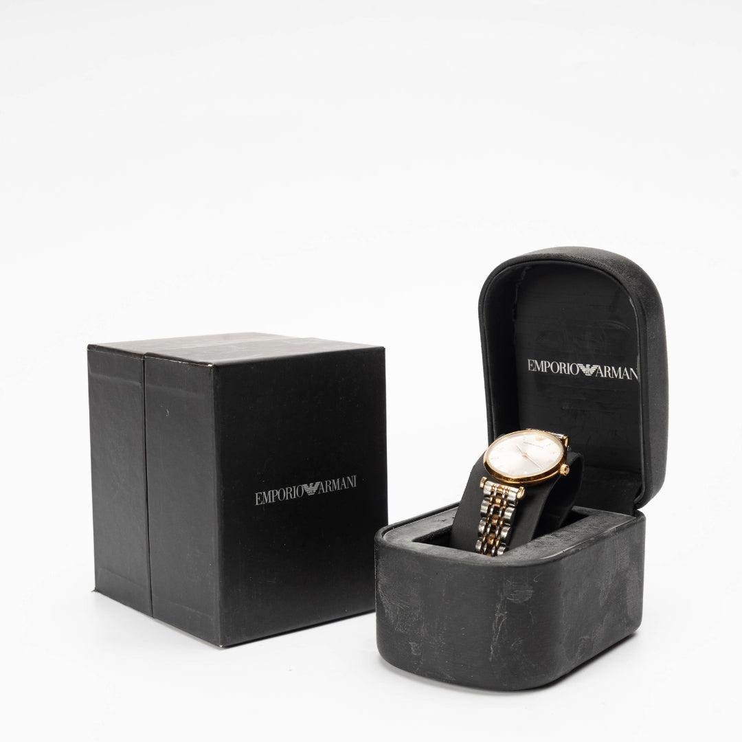 Emporio Armani Women Mother-of-Pearl Dial Watch