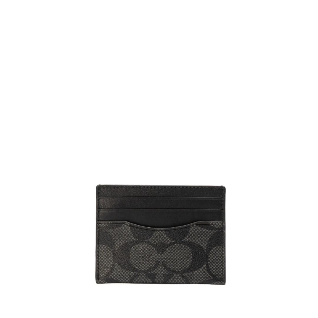 Coach Black Slim Id Card Case