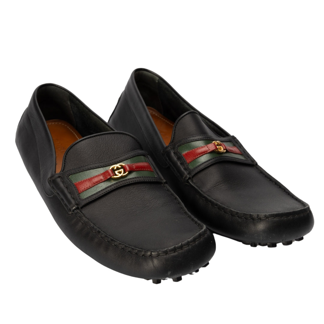 Gucci Ayrton GG Moccasins Driving Loafers