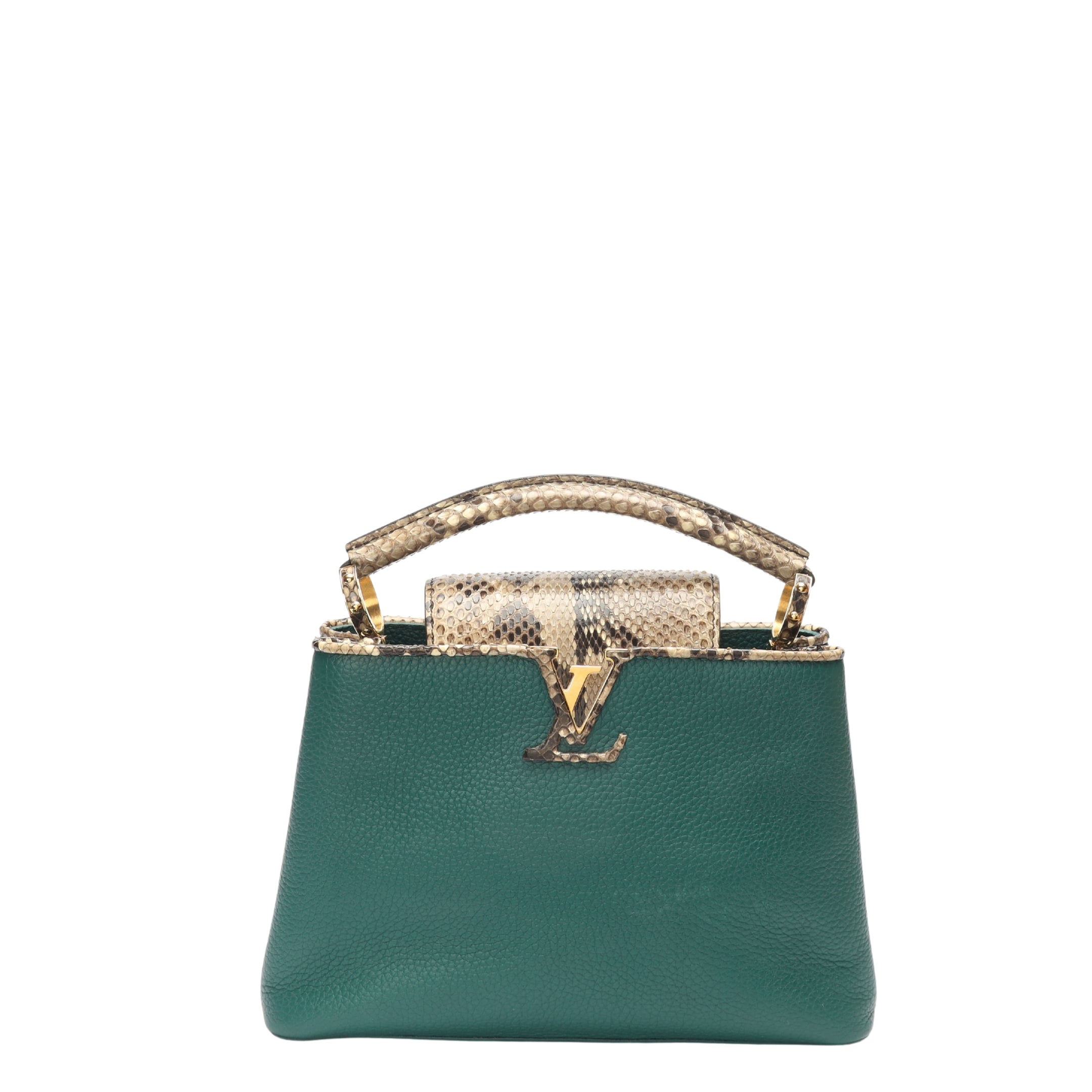 Louis Vuitton Capucines BB Green Satchel