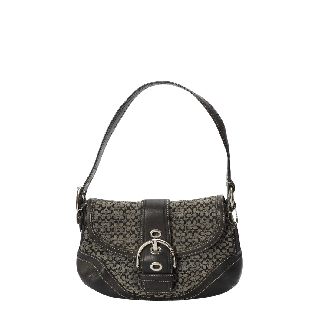COACH Soho Signature Crossbody Bag Black 180 Coach Shoulder Bag 