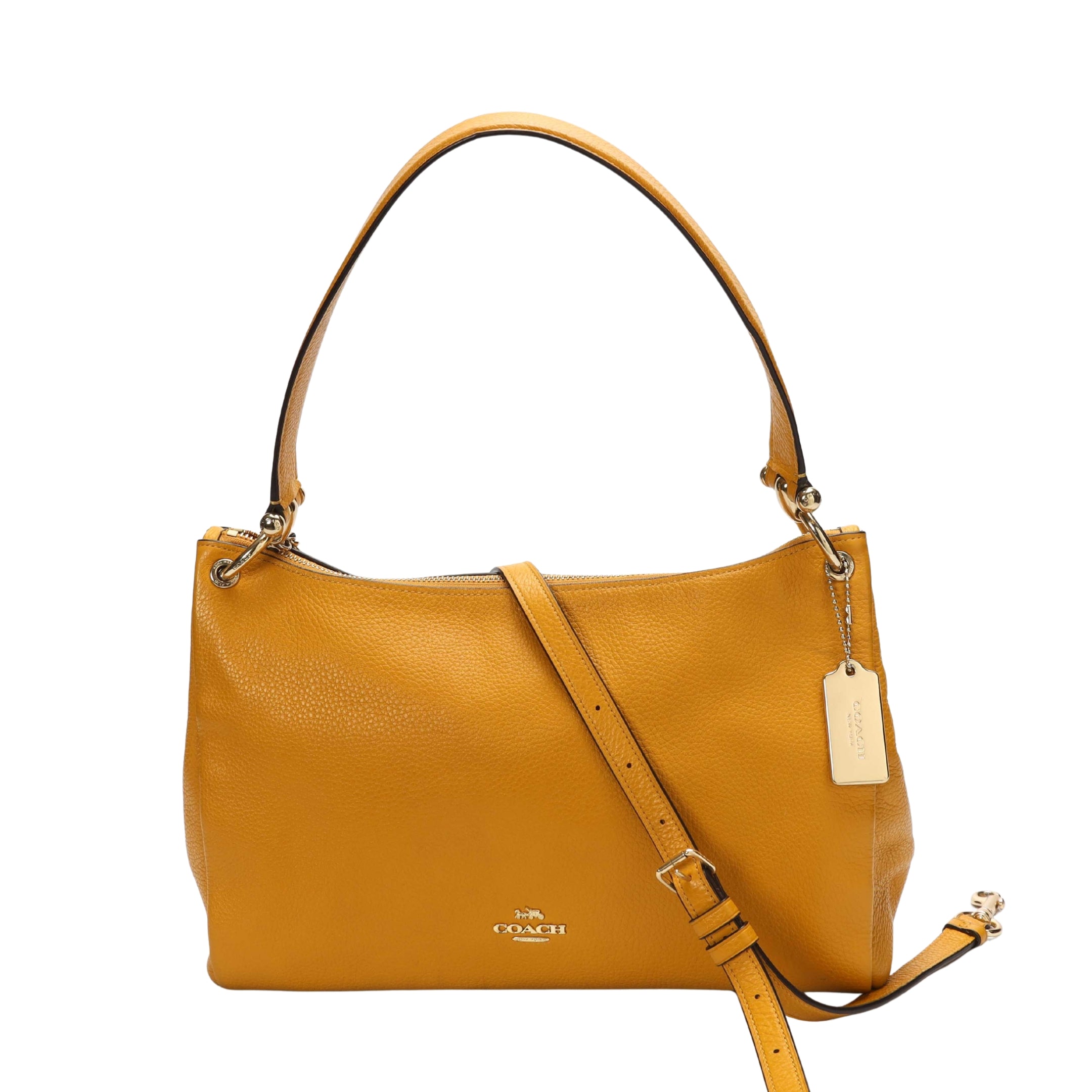 Coach Mia Yellow Satchel Crossbody Bag