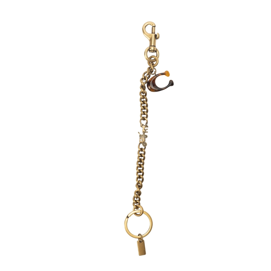 Coach Wine Medium Resin Multi Icon Swag Key Chain