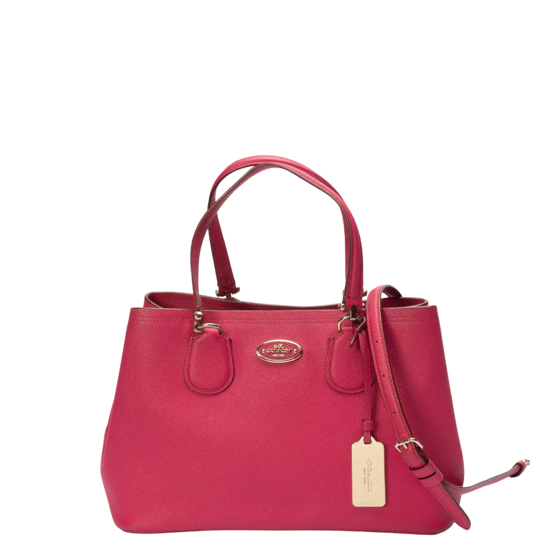 Coach Kitt Pink Carryall Convertible Satchel