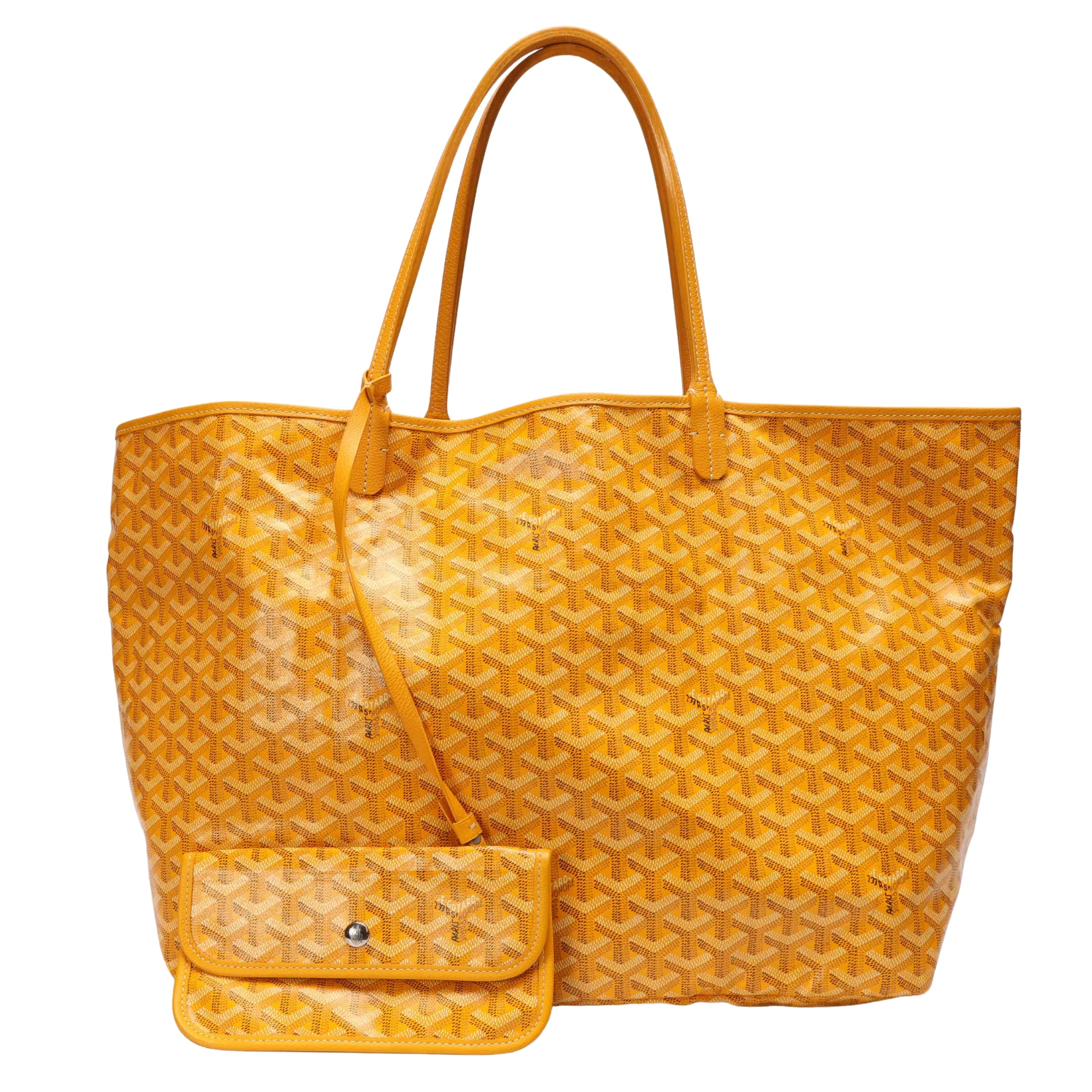 Goyard Yellow Goyardine Saint Louis GM Tote