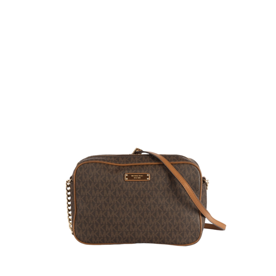 Michael Kors Jet Set Travel Logo Crossbody Bag