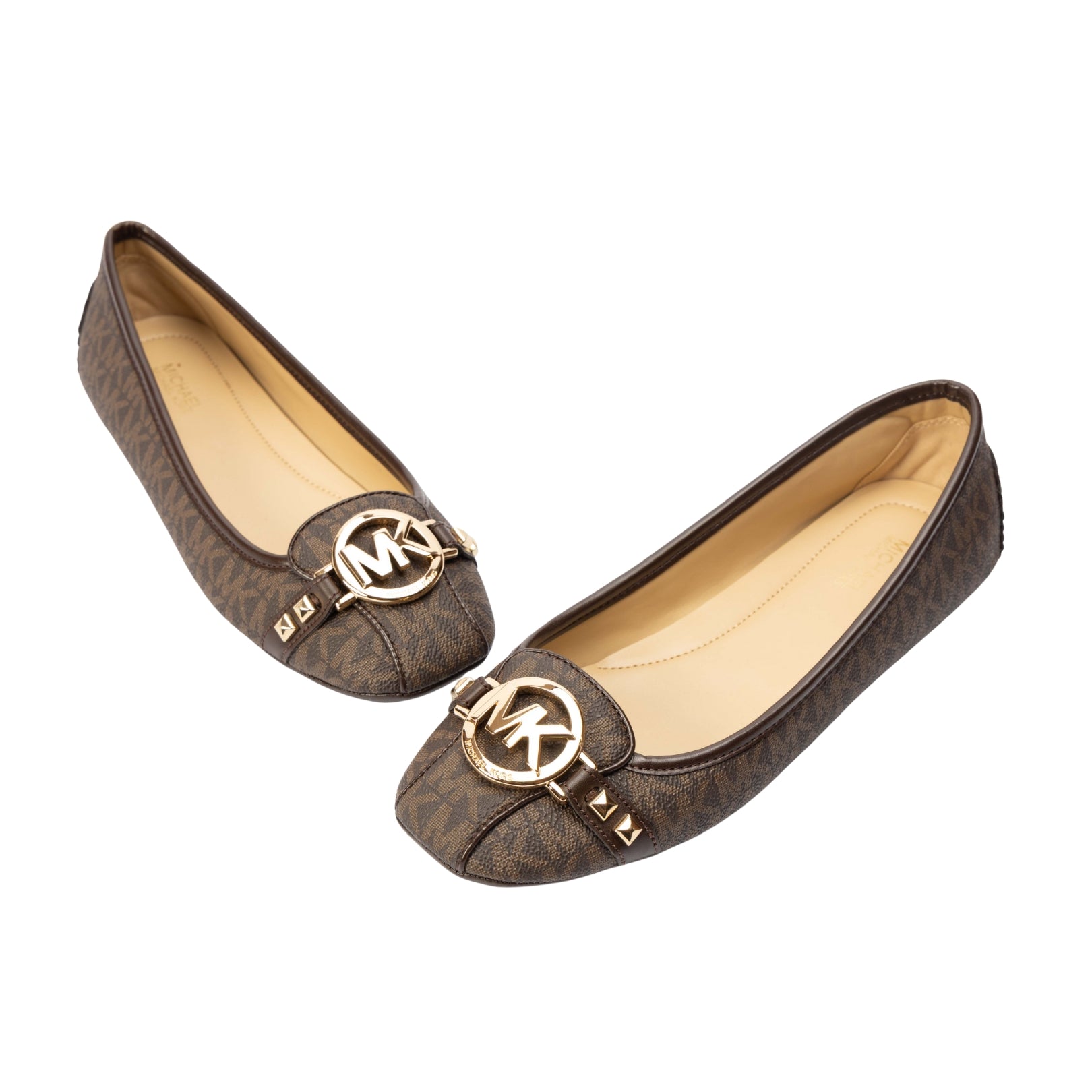 Michael Kors Fulton Studded Logo Ballet Flats