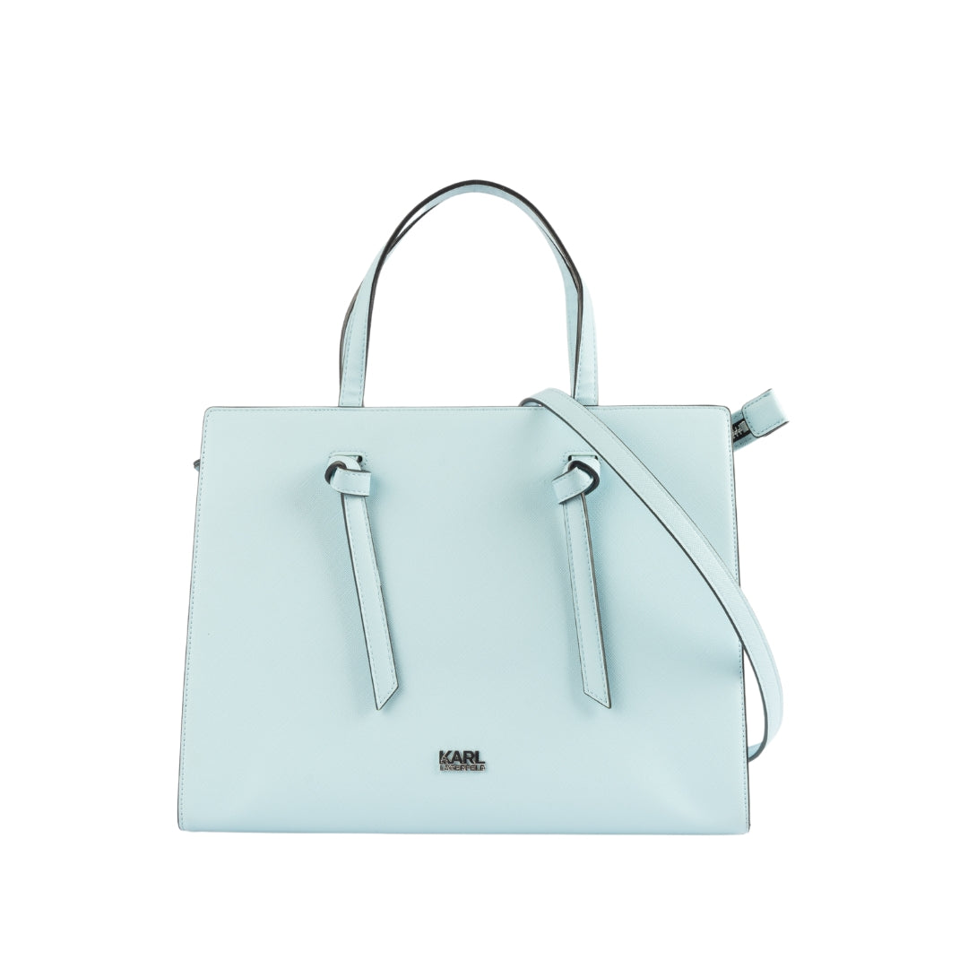 Karl Lagerfeld Blue Leather Tote