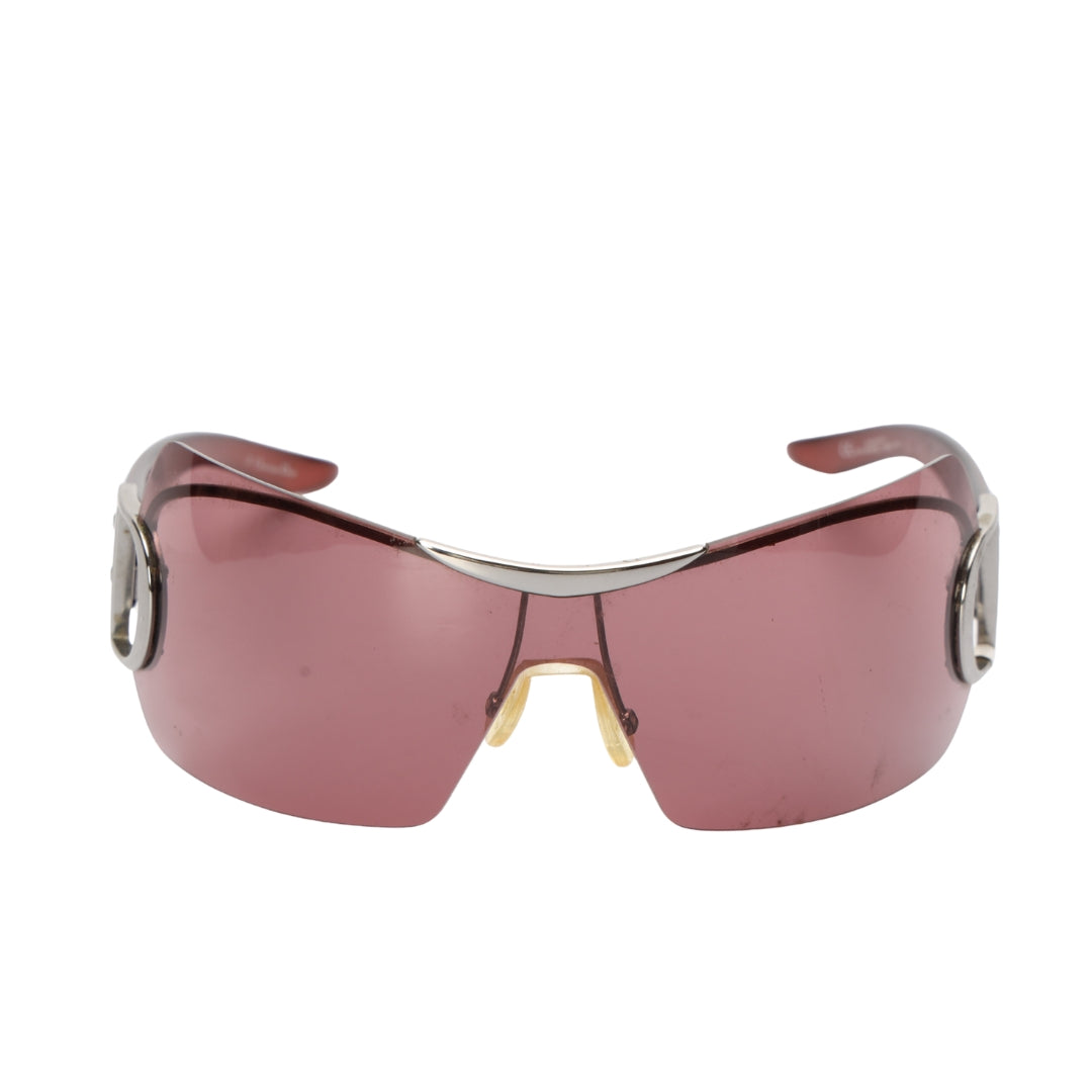 Dior Tortoise Frame Airspeed Shield Sunglasses