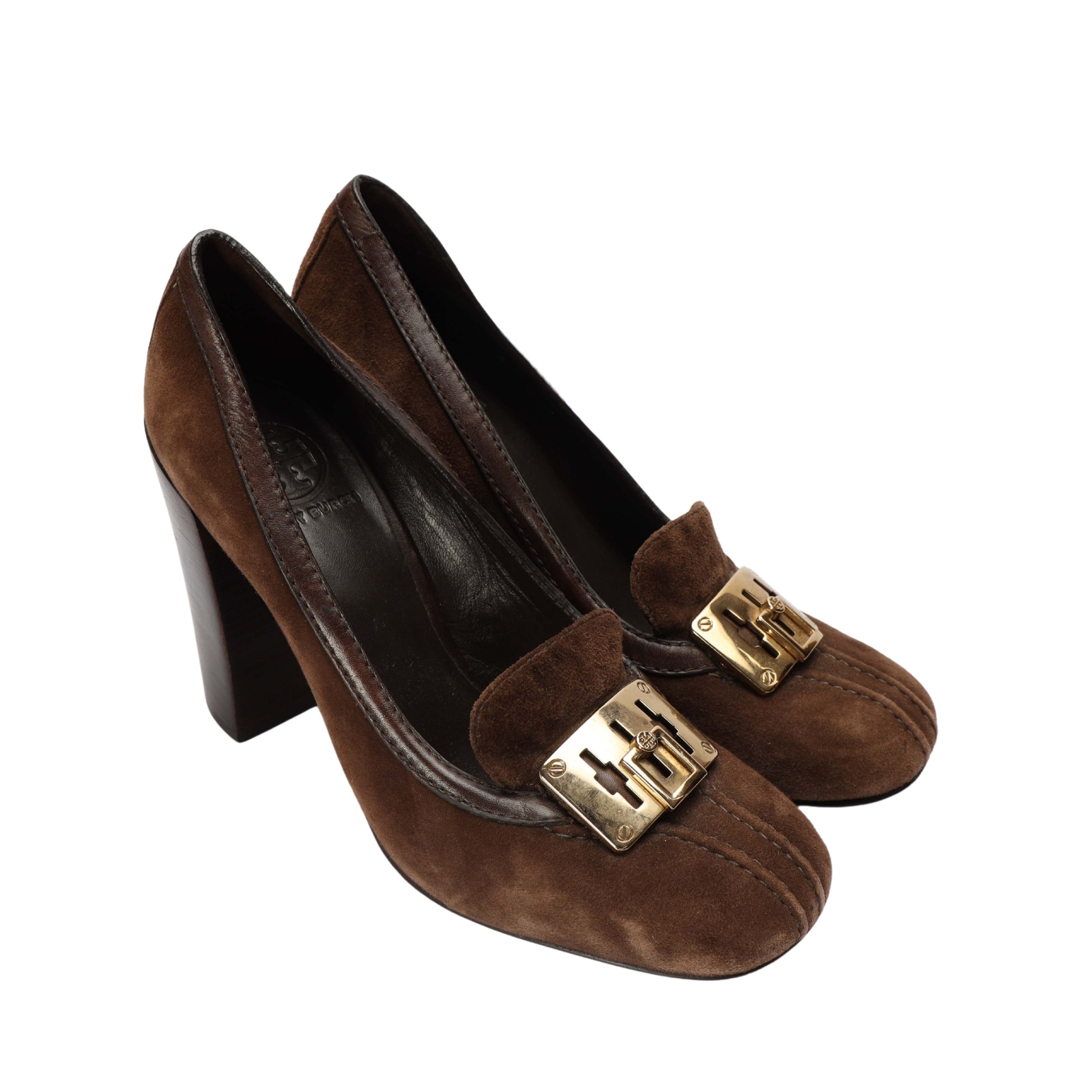 Tory Burch Brown Suede Pumps
