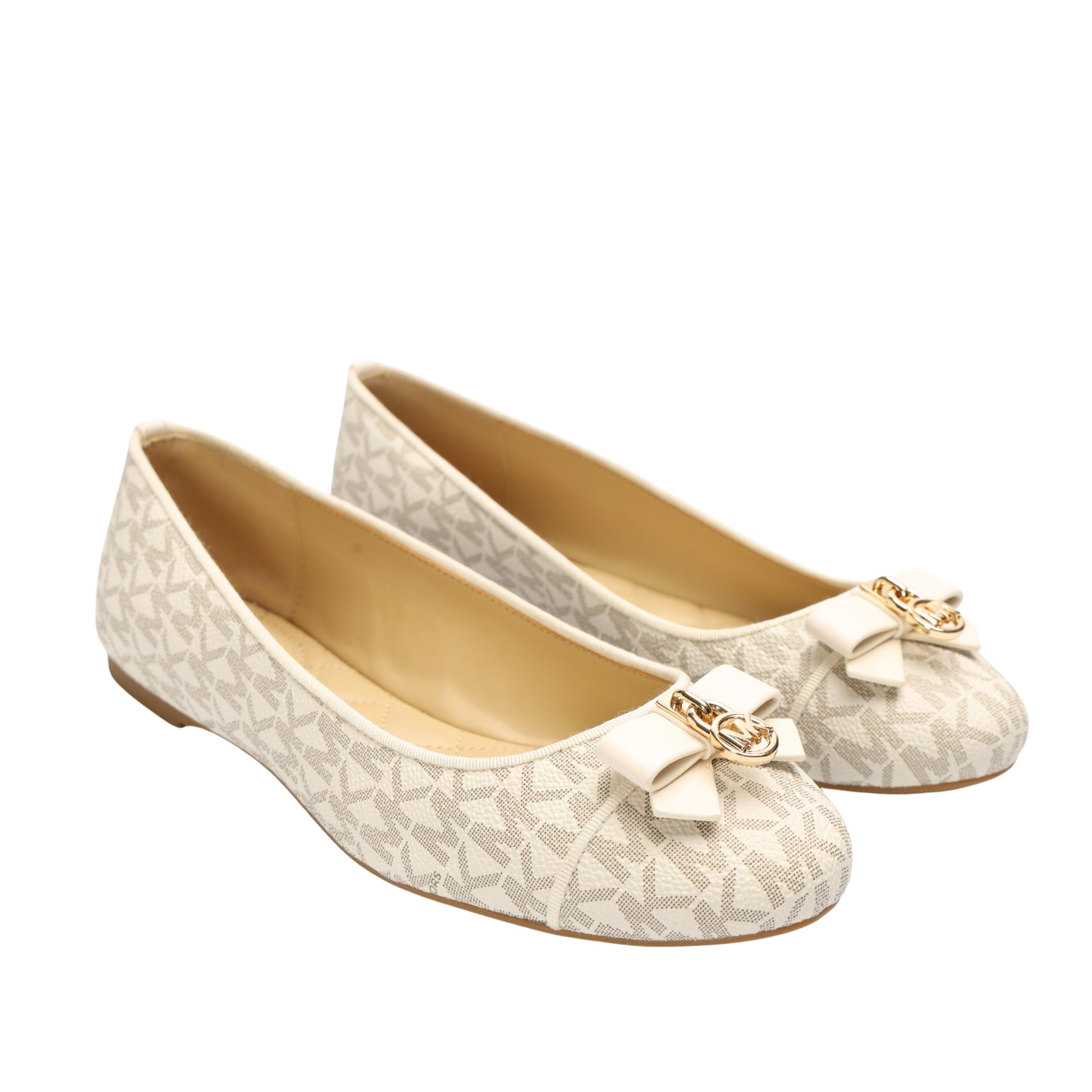Michael Kors Vanilla Alice Logo Ballet Flat
