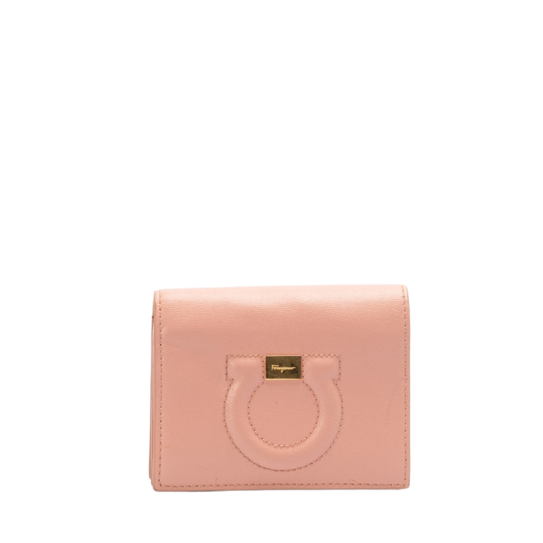 Salvatore Ferragamo Pink Leather Wallet