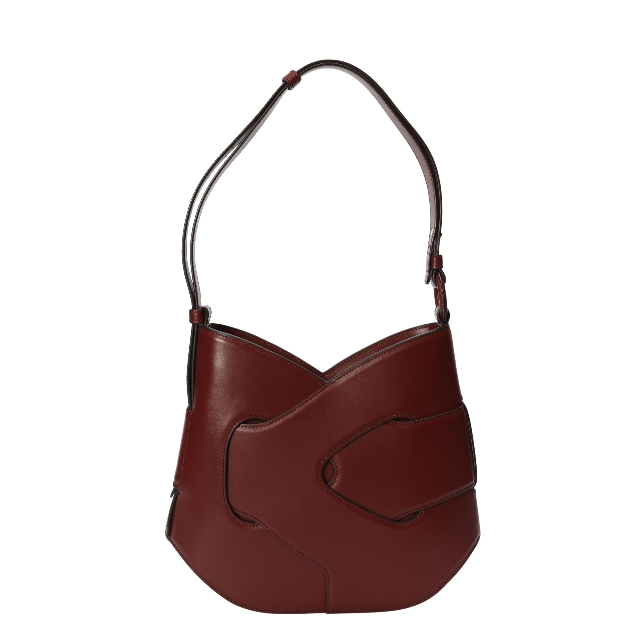 Polene Nodde Maroon Hobo Bag