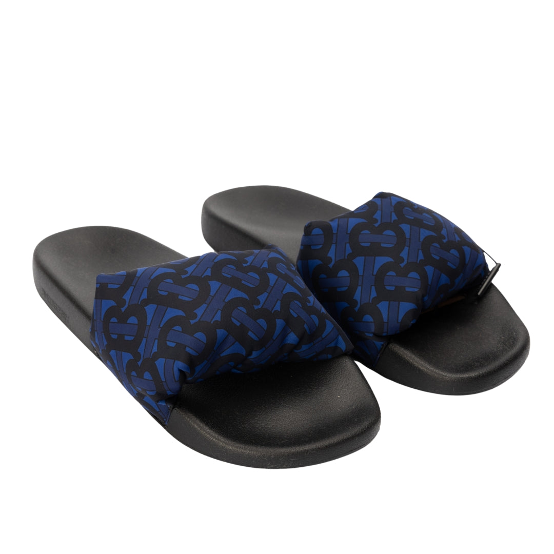 Burberry Furley Puff Royal Blue Sliders