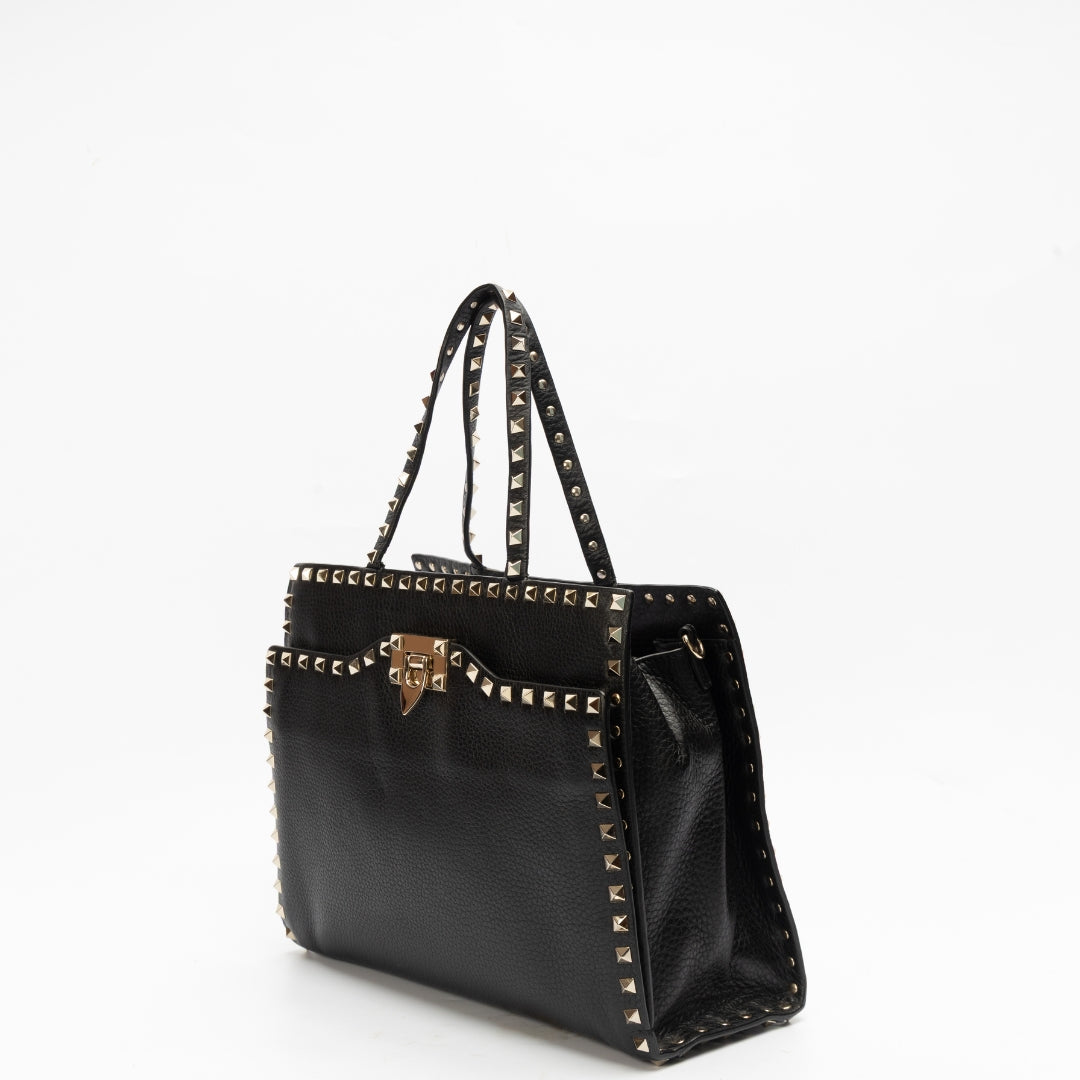 Valentino Garavani Rockstud Black Tote Bag