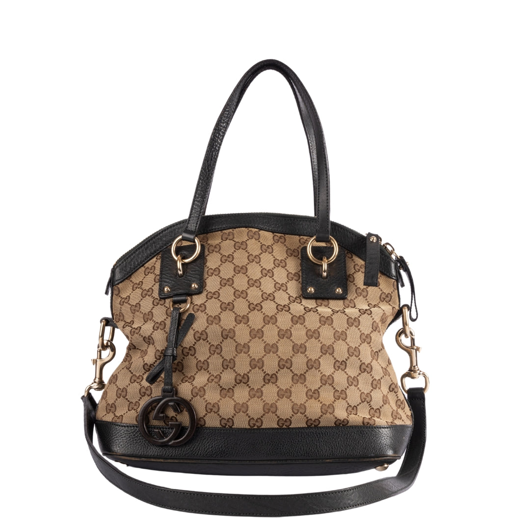 Gucci GG Canvas Charm Dome Shoulder Bag