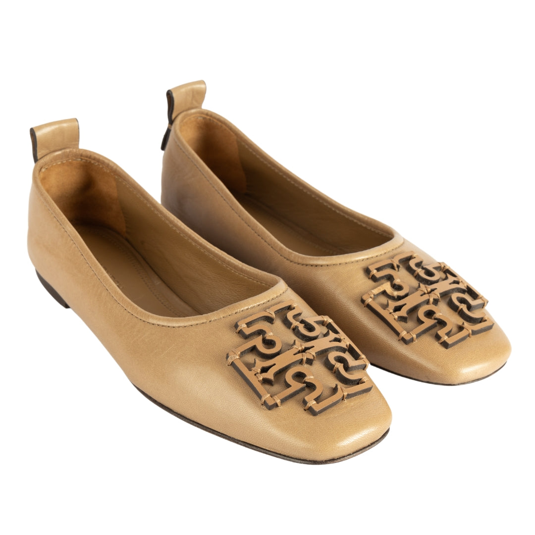 Tory Burch Ines Leather Ballet Flats