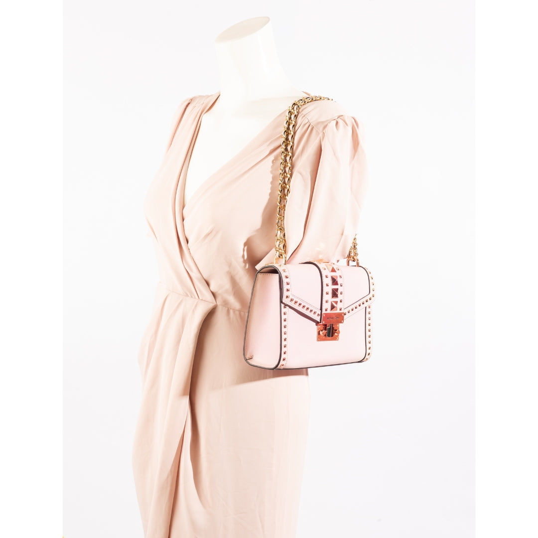 Michael Kors Whitney Studded Pink Shoulder Bag