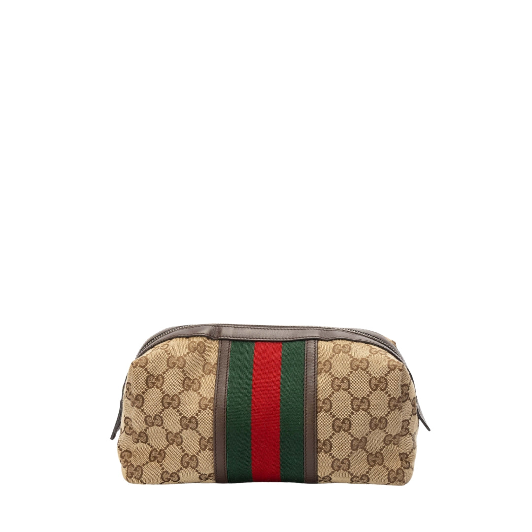 Gucci GG Canvas Web Cosmetic Pouch