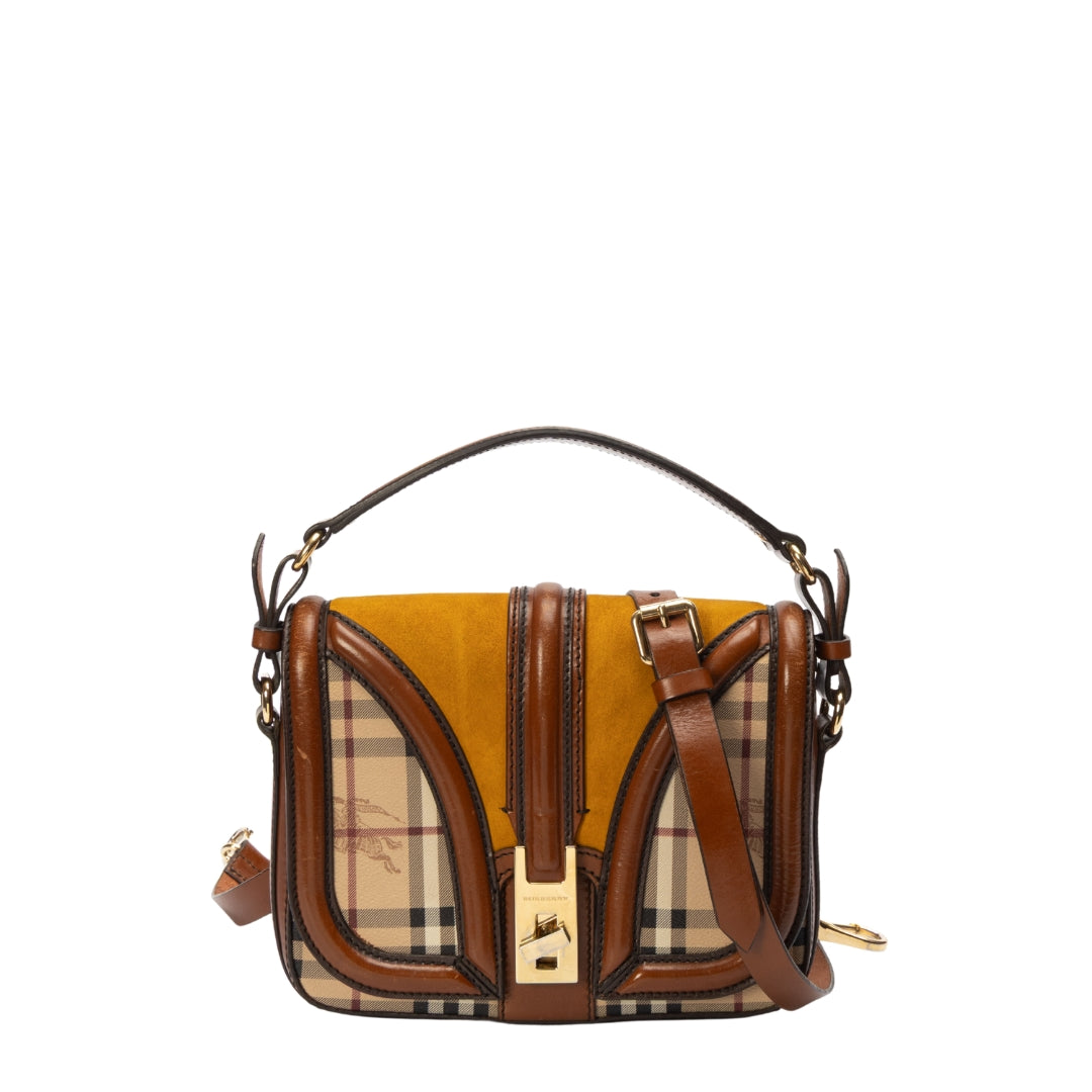 Burberry Haymarket Check Brickfield Crossbody Bag