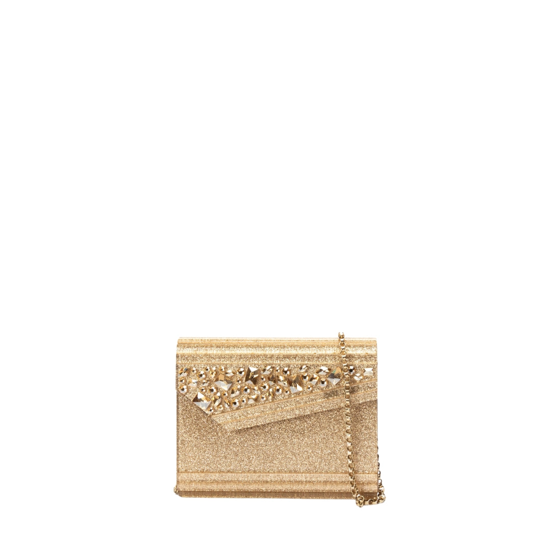 Jimmy Choo Candy Coarse Glitter Clutch