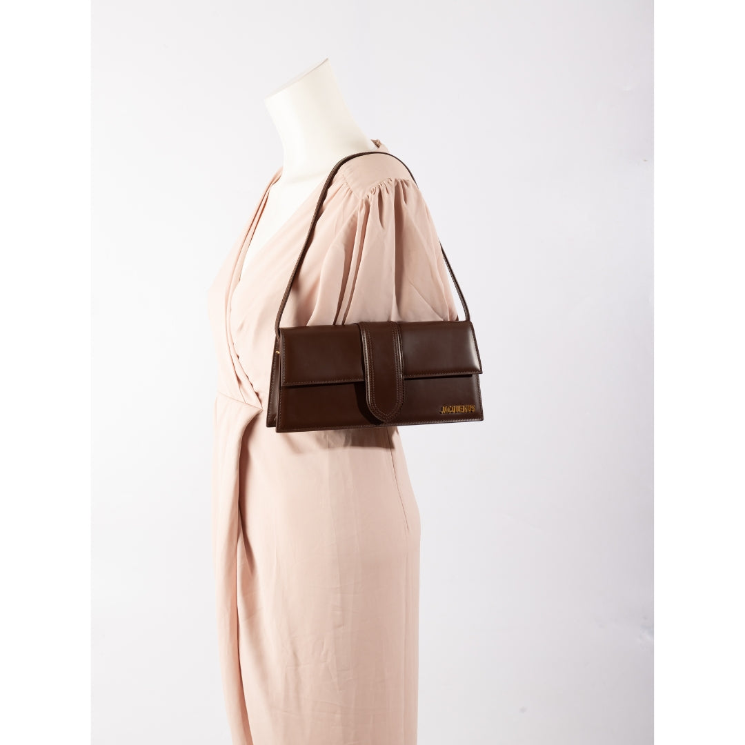 Jacquemus The Bambino Flap Bag Brown